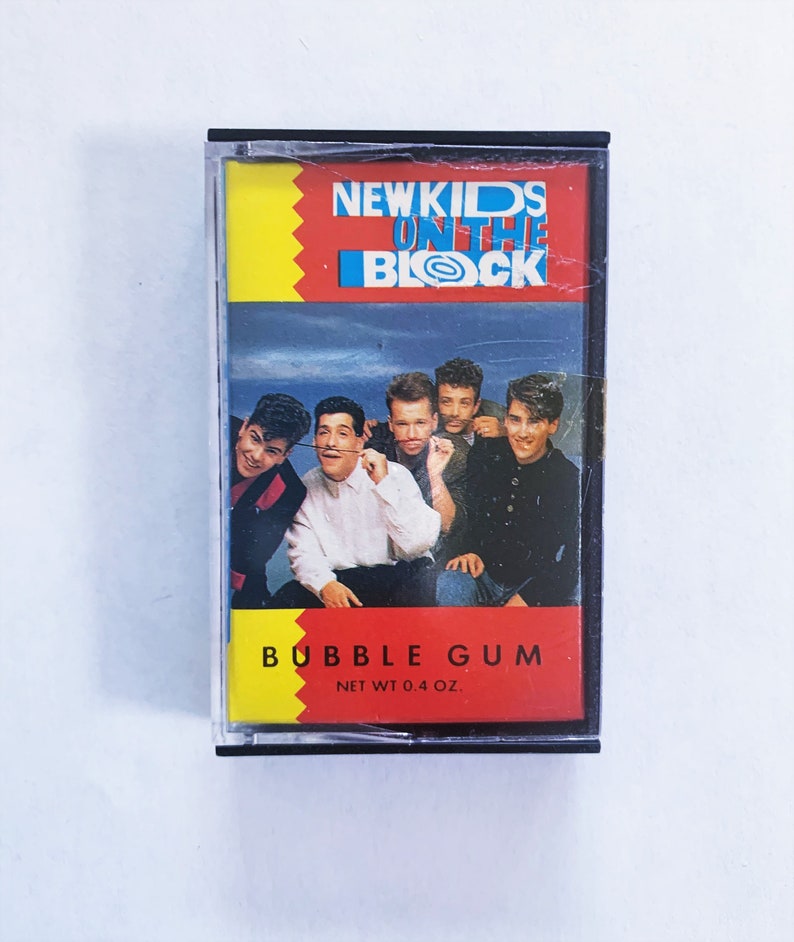 New Kids Mini Bubble Gum Cassettes Choose 15 Group Red/Yellow