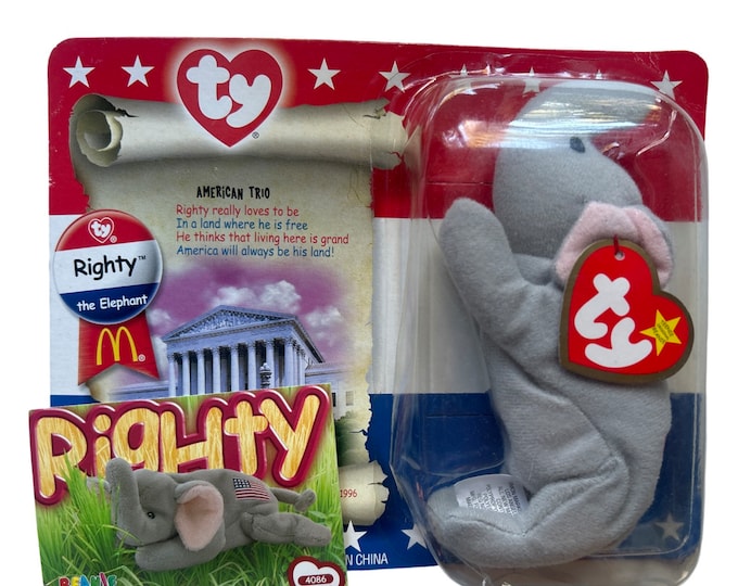 Righty the Elephant (2000) with Trading Card Gift Set