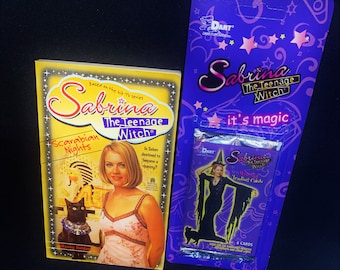 Sabrina the Teenage Book & Sealed Pack of Collector Cards