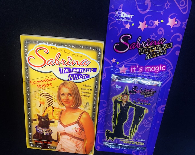 Sabrina the Teenage Book & Sealed Pack of Collector Cards