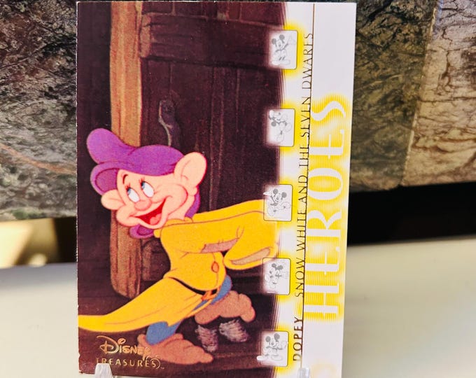 Snow White Dopey 2003 Disney Treasures Trading Card