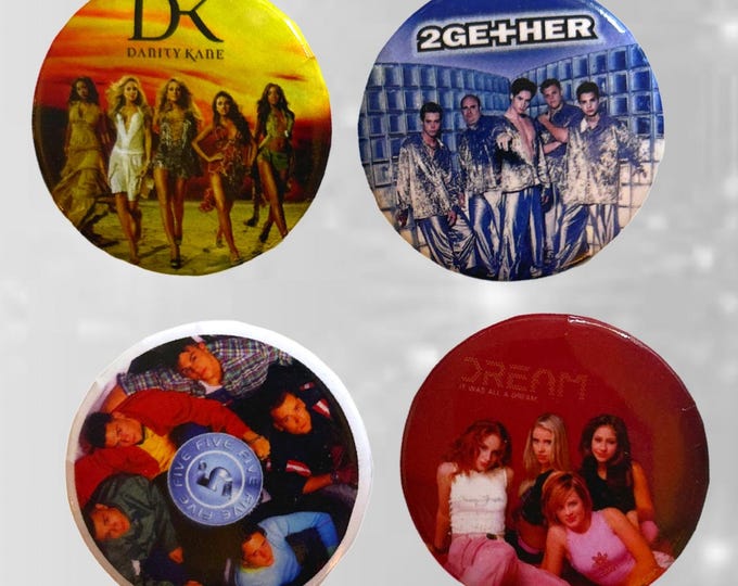 2000s style 1.5 inch Pinback buttons (Choose Your CD Cover) Danity Kane, Five, 2Gether, Dream