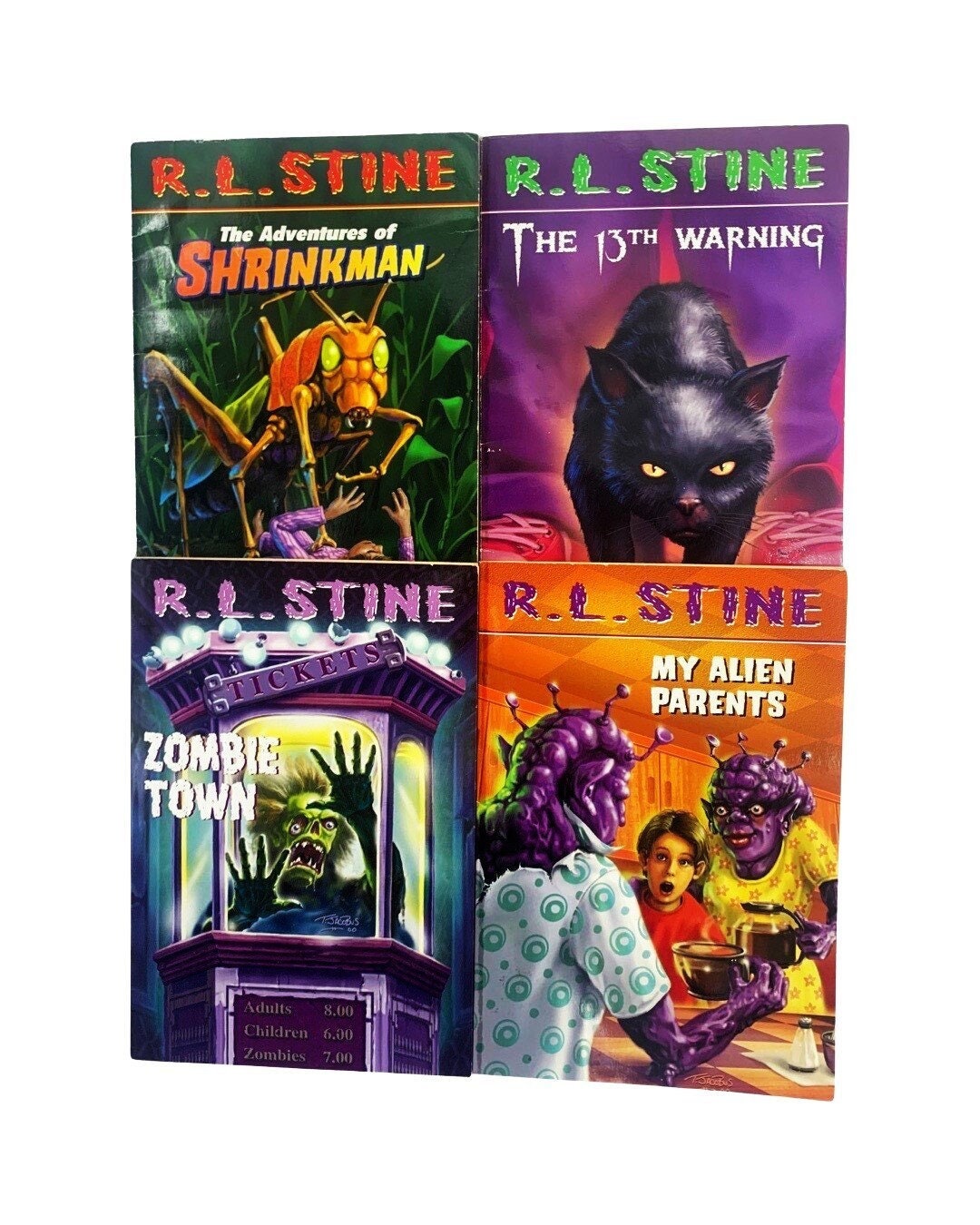RL Stine Books, Choose Your Scare, My Alien Parents, Shrinkman