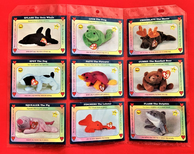 Beanie Baby (1998) Inaugural Edition Trading Cards - Choose One #1 to 54