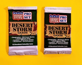Desert Storm Trading Card Pack (1 Pack of 10 Cards)