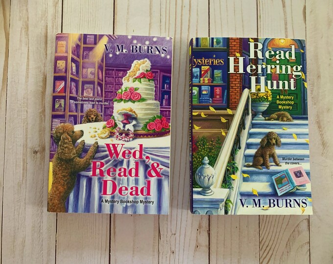 Wed Read & Dead and Read Herring Hunt - 2 BOOK SET by V.M. Burns