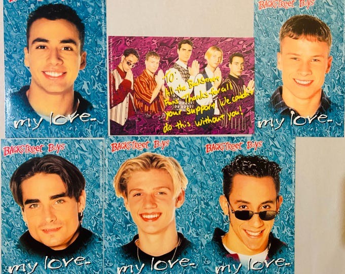 Backstreet Boys Six Group 4x6 BSB Photos 1998 Lot of 6