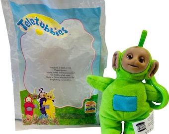 Pluszowa zabawka Teletubisie Dipsy Clip-On — Burger King Kids Meal (1998)