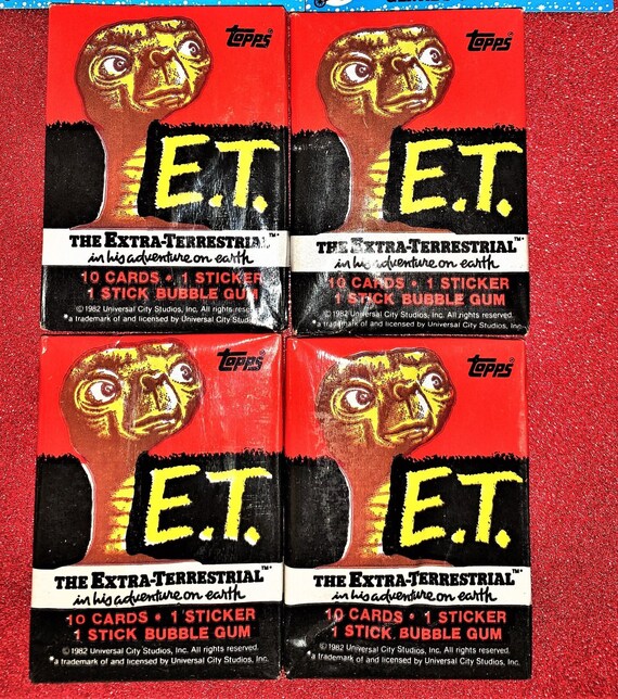 TOPPS 1982 E.T. EXTRA-TERRESTRIAL COMPLETE 87-TRADING CARD/9-STICKER