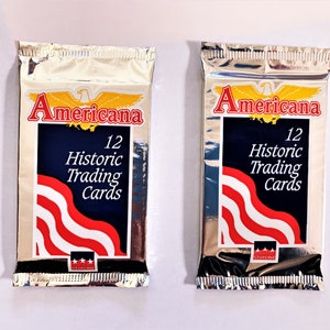 Americana Historic Trading Card Pack (1 paquet de 12 cartes)