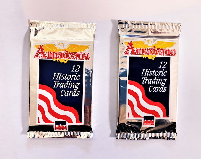 Americana Historic Trading Card Pack (1 Pack of 12 Cards)