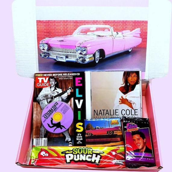 Premade 90s Themed Gift Box Pink Cadillac Day Elvis Natalie - Etsy