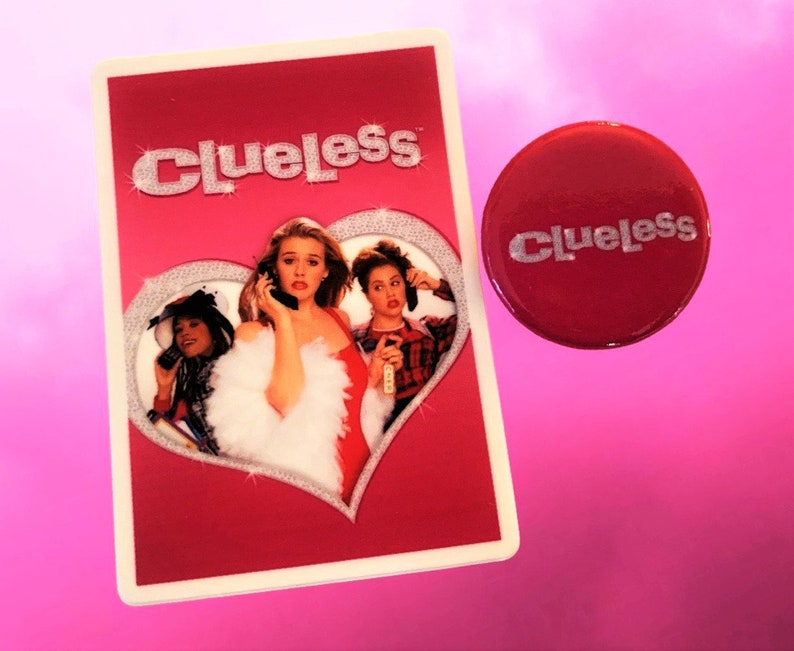 90s Style Buttons, 90s Party favors, Choose One Pinback button, 90s gift ideas, y2k, 90s pins, 90210 Clueless Logo