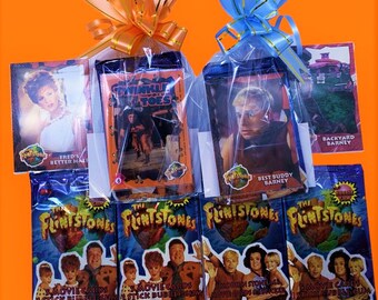 4 Flintstones Trading Card Packs 1993 (90's favorites, vintage toys, birthday gift)