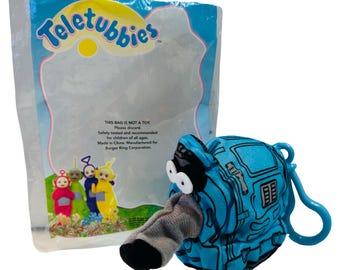 Teletubisie Noo-noo Clip-On Toy — Burger King Kids Meal (1998)