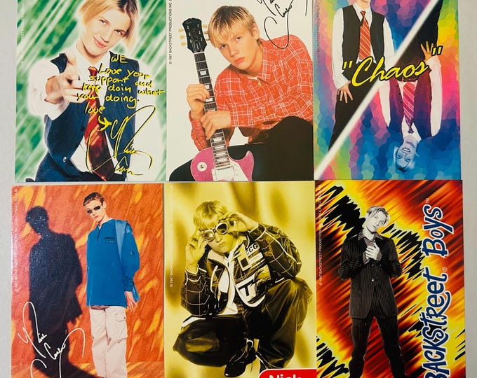 Nick Carter Backstreet Boys Six 4x6 BSB Photos 1998 Lot of 6