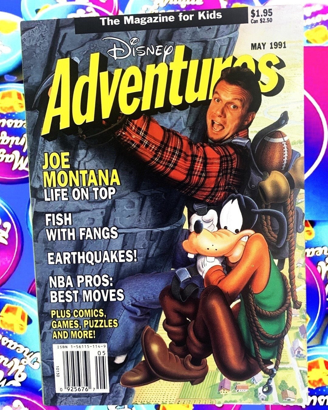 Joe Montana May 1991 Disney Magazine