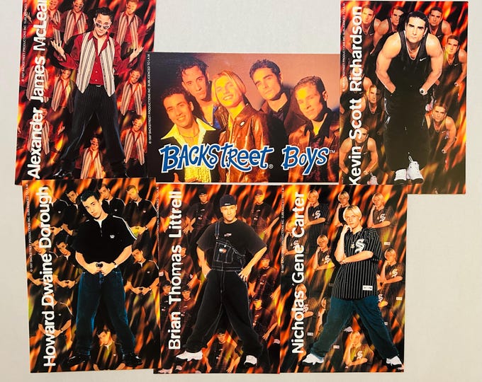 Backstreet Boys Six Group 4x6 BSB Photos 1998 Lot of 6
