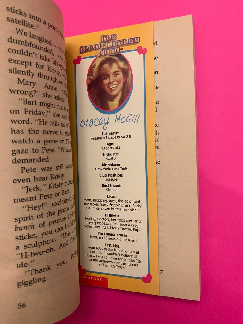 BabySitters Club Books with Collectible Bookmarks Inside Etsy