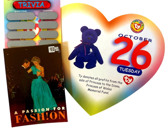 Beanie of the Day (October 26th) Princess Diana, Beanie Baby Birthday Telegram Treat, Stocking Stuffers, 90s gifts