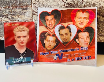 NSYNC Valentine's Day Telegram 2000's Nostalgia *NSYNC, Justin Timberlake Trading Card and Valentine