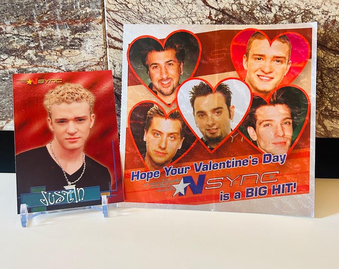 NSYNC Valentine's Day Telegram 2000's Nostalgia *NSYNC, Justin Timberlake Trading Card and Valentine