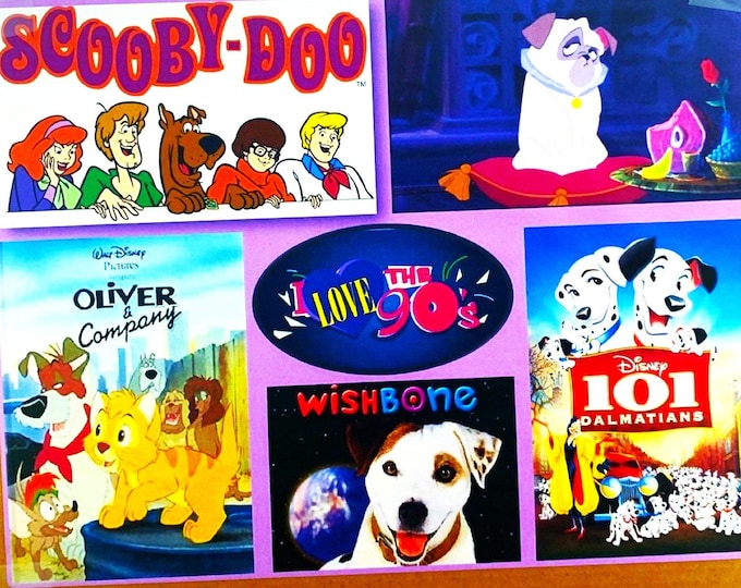 Pets Themed 90s Mystery Box Medium Themed Personalized, Cats, Dogs, 90s Trends, Pet Mystery Box, 101 Dalmations, Scooby Doo