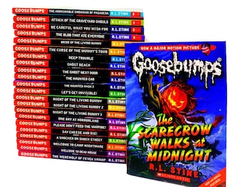 GOOSEBUMPS Remake Paperbacks, Orange/Black Spines You Choose the Scare! R.L Stine's Books, Kids Horror