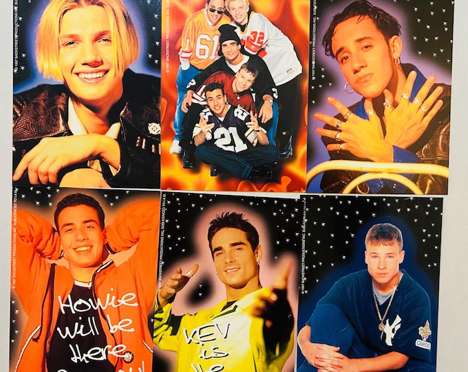 Backstreet Boys Six Group 4x6 BSB Photos 1998 Lot of 6
