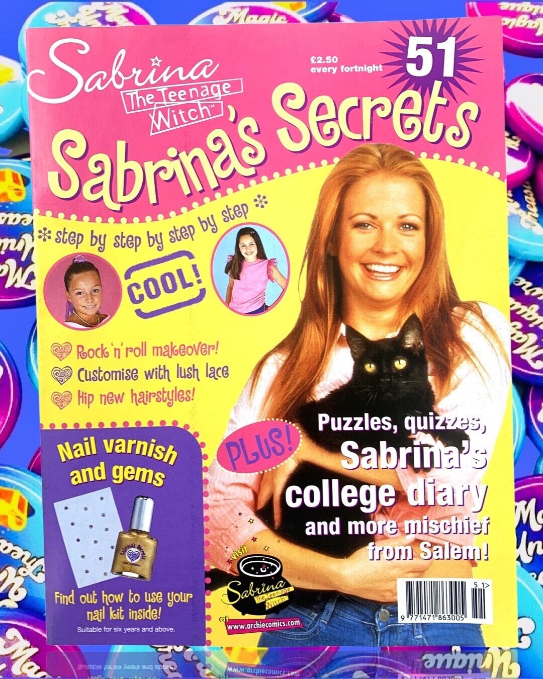 Sabrina Magazine, Issue 51, Sabrina Secrets, Sabrina the Teenage Witch TV Show, Nickleodeon, TGIF