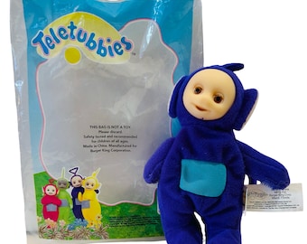 Teletubisie Tinky Winky – pluszowa zabawka do przypięcia – Burger King Kids Meal (1998)