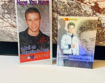 NSYNC Valentine's Day Telegram 2000's Nostalgia *NSYNC, Justin Timberlake Trading Card and Valentine
