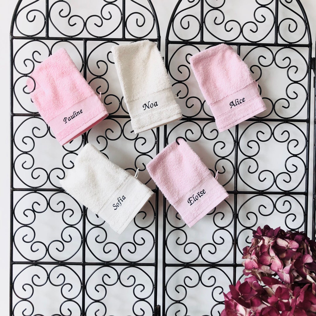 Washcloth With Custom Embroidery Etsy