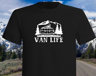 Van Life T-shirt, camping, over landing,rv,travel
