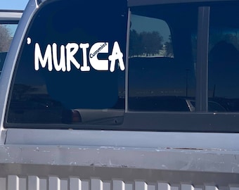 Murica Decal, Cummins, Dodge Ram, Funny, 4x4, Diesel Truck