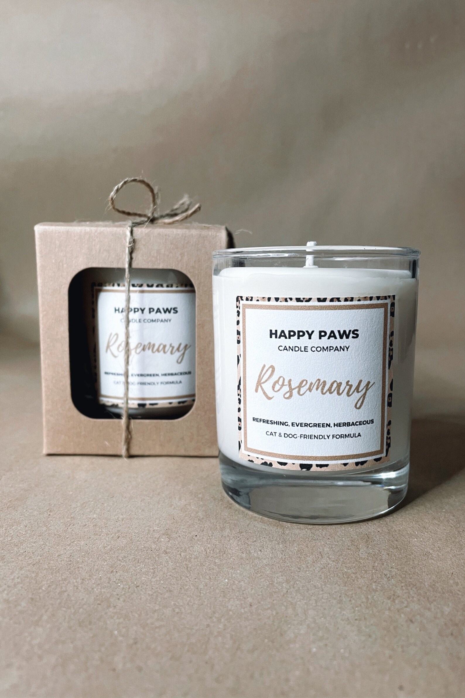 Rosemary Petfriendly Candle Natural Vegan Non Toxic Etsy