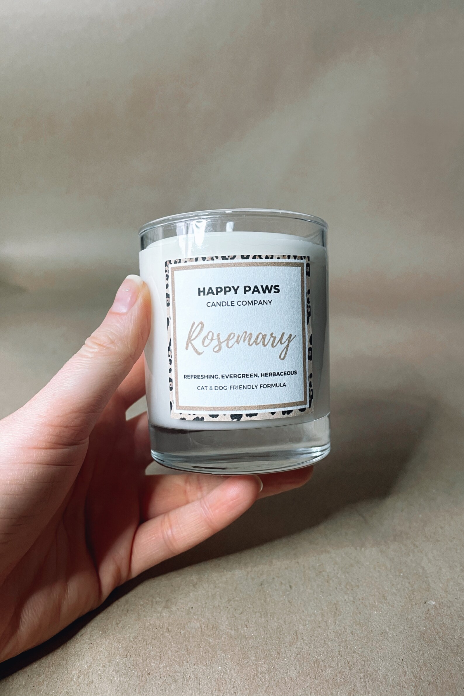 Rosemary PetFriendly Candle Natural Vegan Non Toxic Etsy