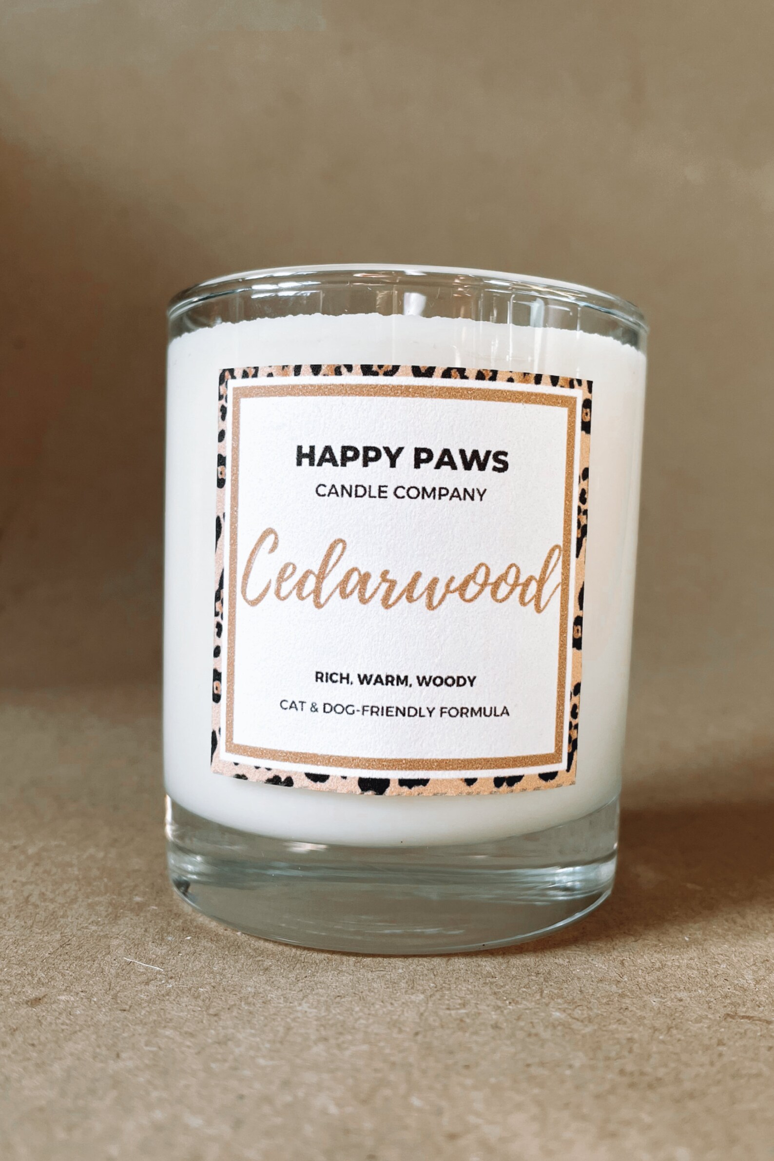 Cedarwood PetFriendly Candle Natural Vegan Non Toxic Etsy