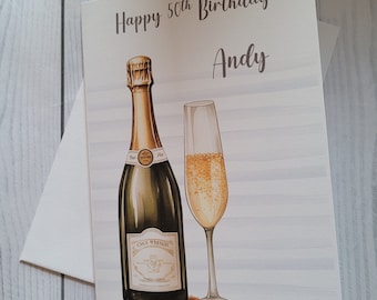 Personalised Age Birthday Card, Special Birthday, Happy Birthday Card, Customised Birthday Card, Custom Greetings Card