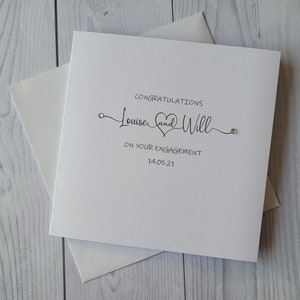 Engagement card, Personalised card, Customised card, custom greetings card