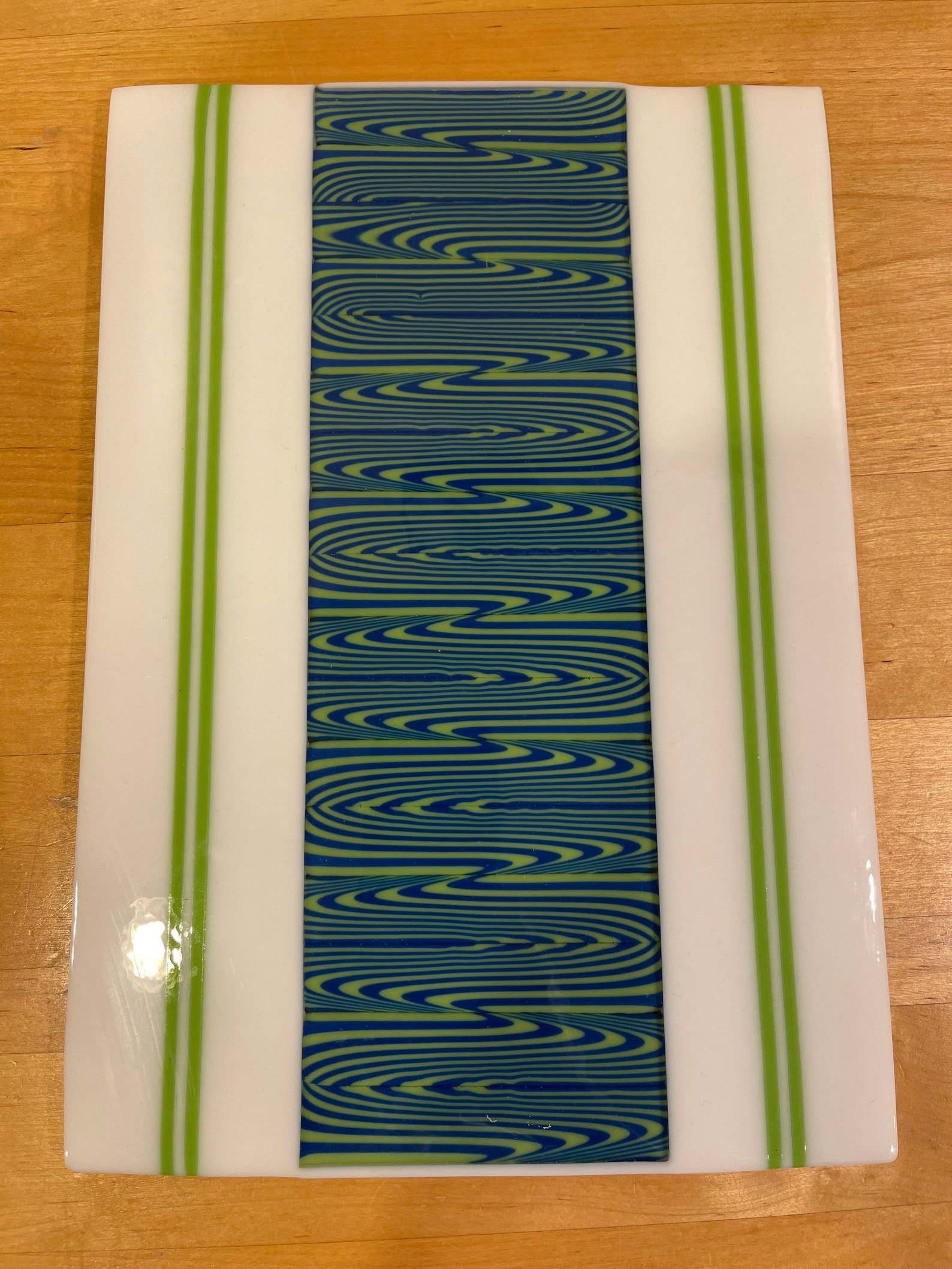 Pattern Fused glass Cheese Board Etsy