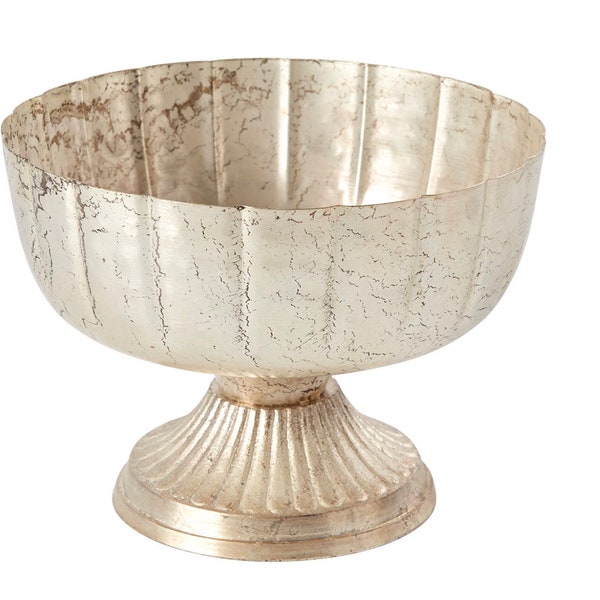 Champagne Compote Vase for Wedding Centerpieces | Pedestal Bowl Reception Decor