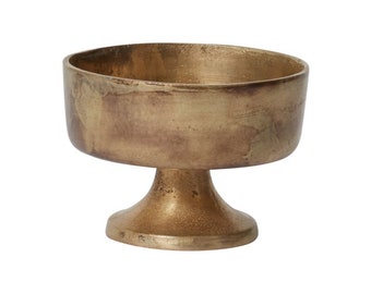 Antique Gold Finale Compote | Wedding Reception Centerpieces