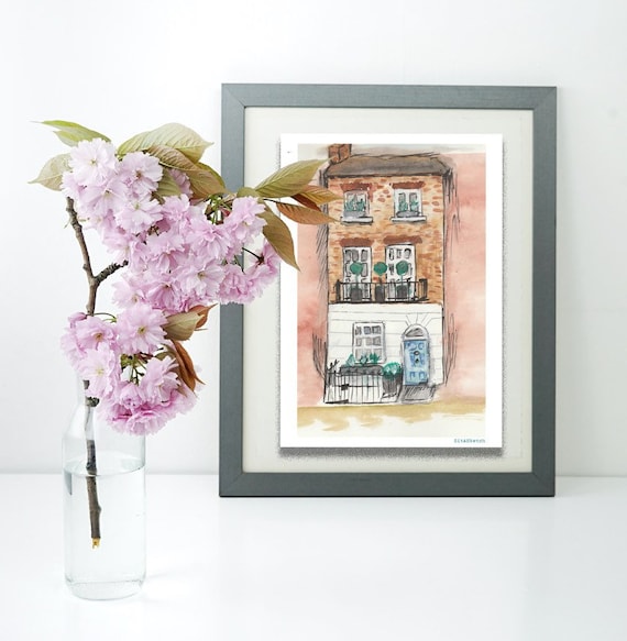 Personalised House or Venue Illustration | Original or Print | Choice of sizes