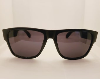 Blackout Sunglasses: Matte Black Frame, 100% UV Protection