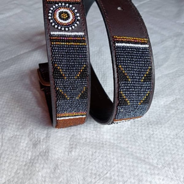 Masai belt,Leather belt,Beaded belt, Handmade belt,Maasai beaded belt,African beaded belt,unisex belt, Casual belt,Boho belt,Christmas gifts