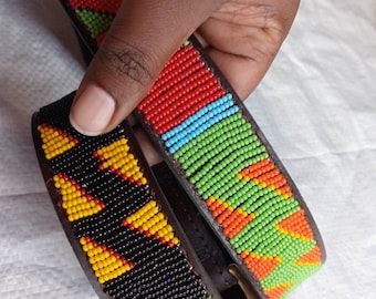 Maasai belt, Leather belt, Beaded belt, Handmade belt, Christmas gifts for loved ones  African beaded belt, unisex belt, Casual belt, Boho b