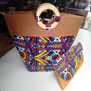 Sac africain, sac fait main, sac femme, sac imprimé africain, sac de bureau, cadeaux de Noël, cadeaux pour les proches
