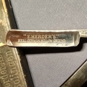 Vintage Straight Razor Friedr HerderAbr Sohn #77