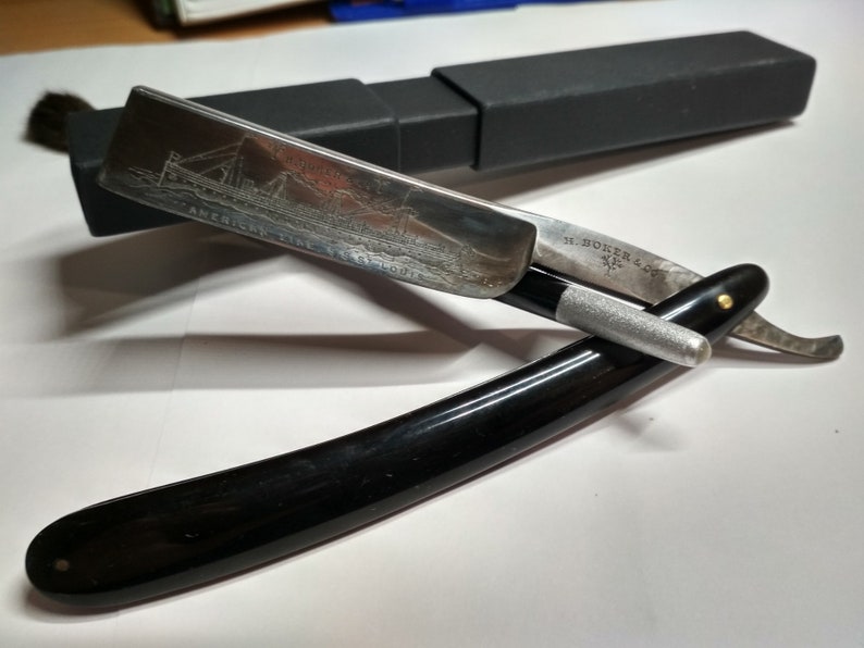 Rare straight razor H. Boker st. Louis Etsy